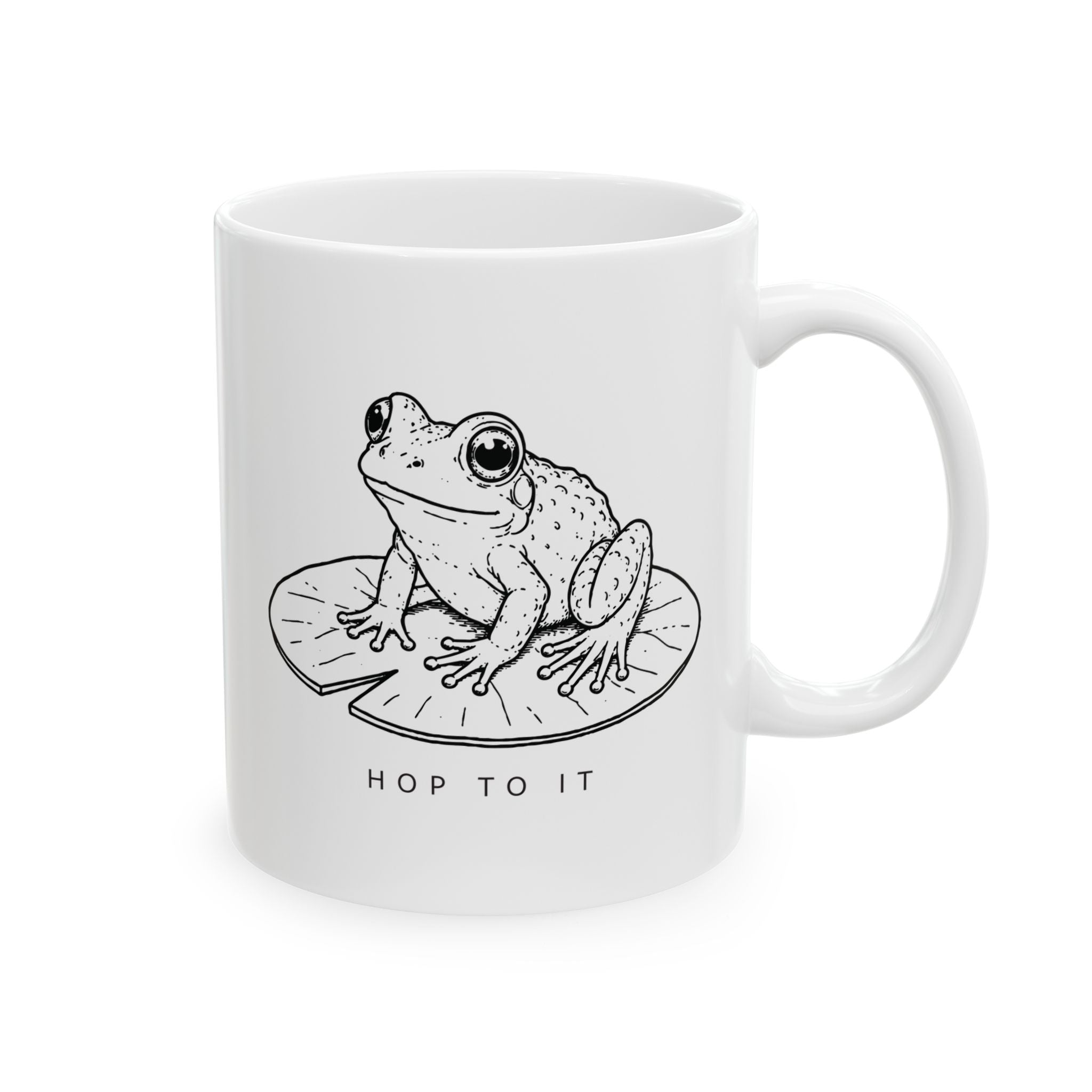 'Hop To It' - Ceramic Coffee Cup