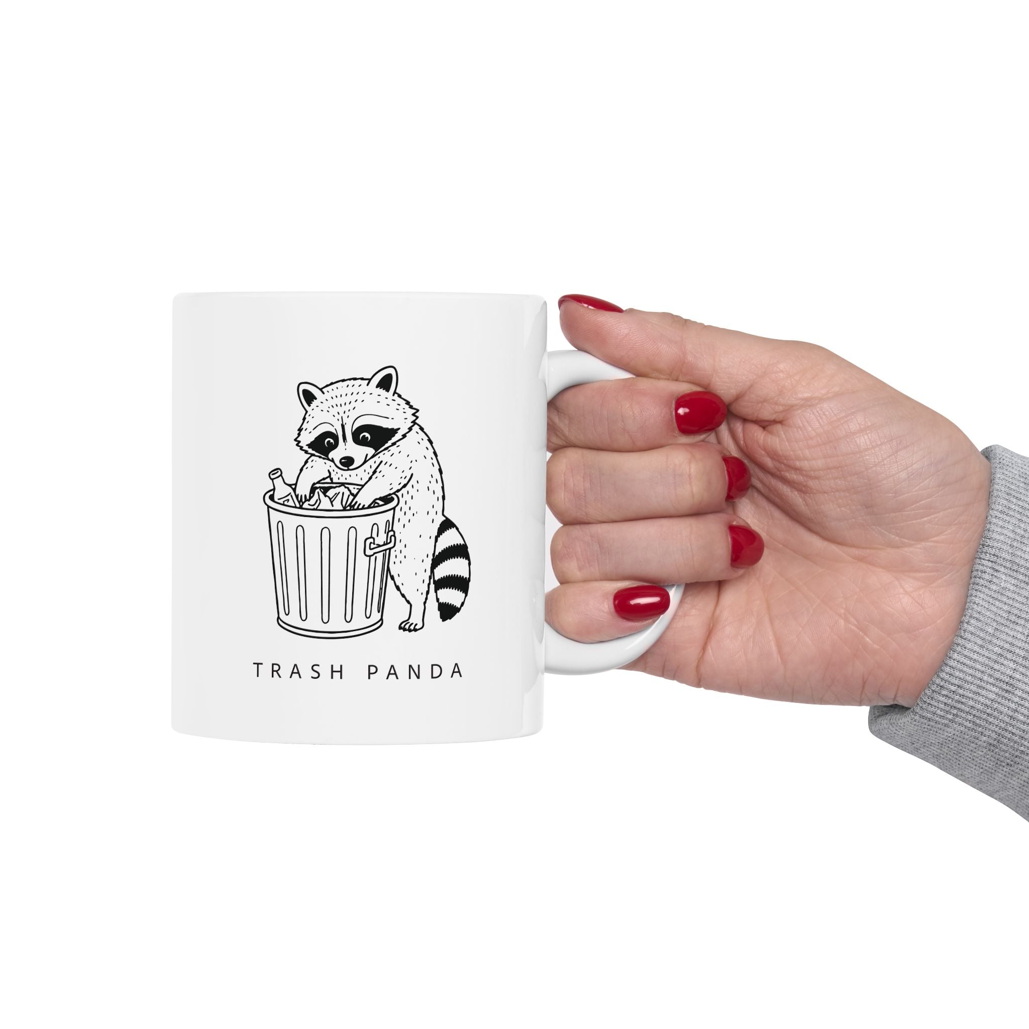 'Trash Panda' - Ceramic Coffee Cup