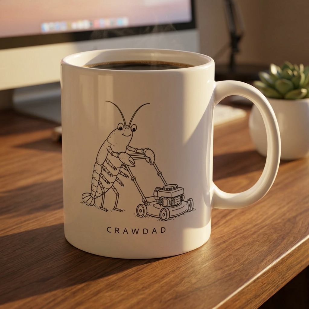 'Crawdad' - Ceramic Coffee Cup