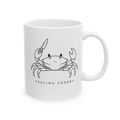 'Feeling Crabby' - Ceramic Coffee Cup